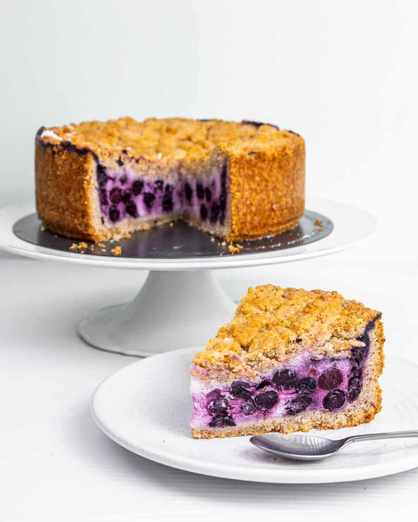 Baked Blueberry Cheesecake