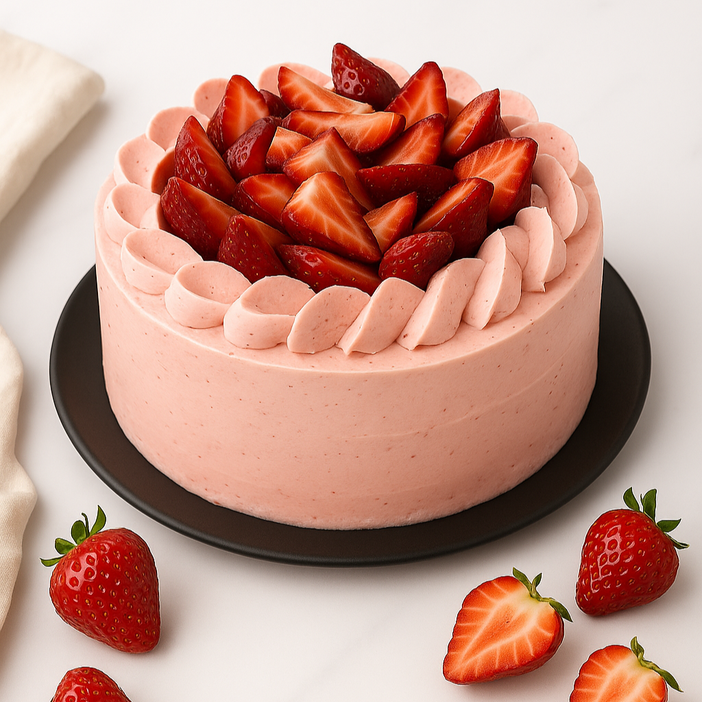 Vegan Strawberry Bliss Cake