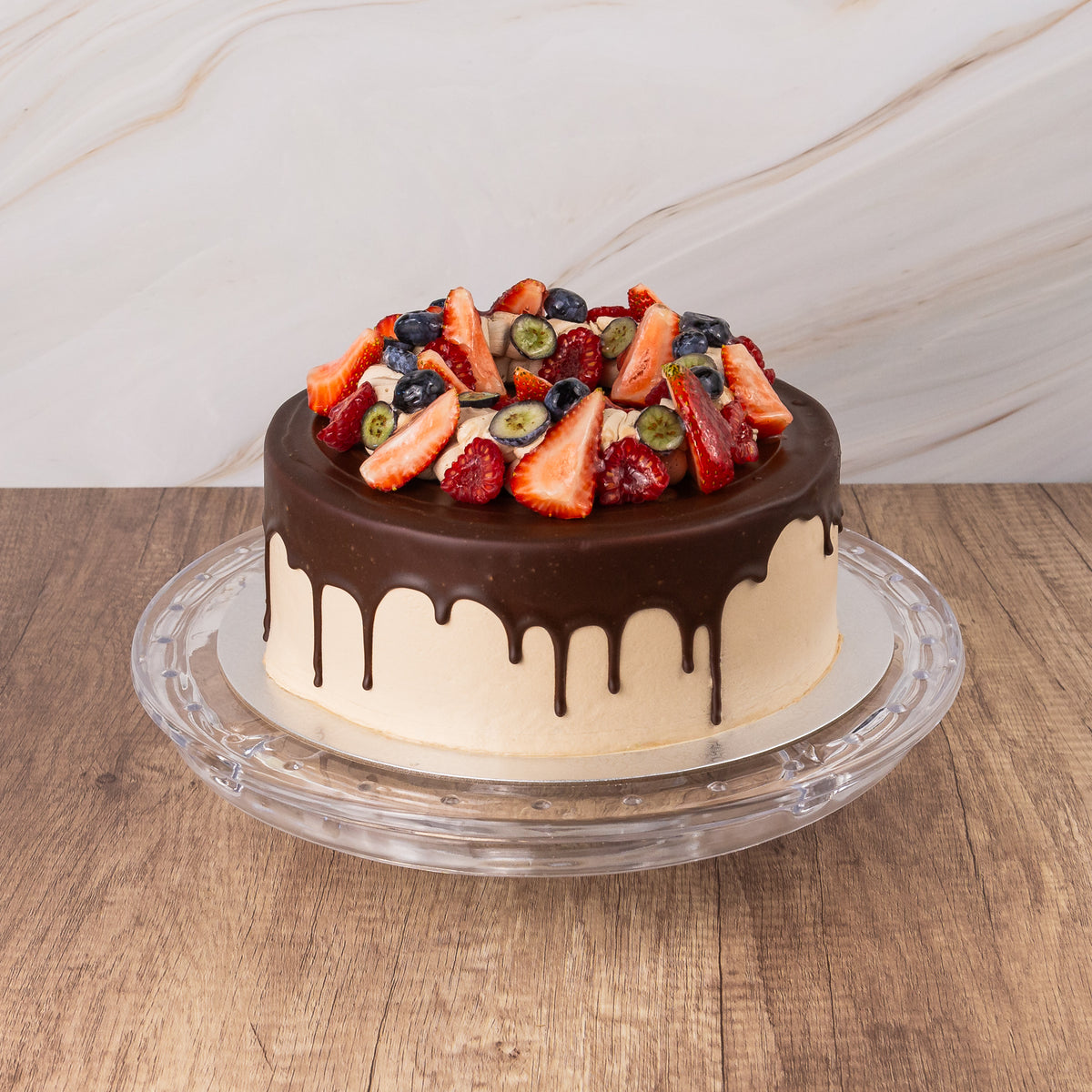 Vegan Chocolate Berry Cake