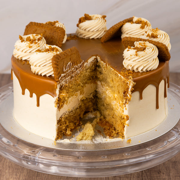 Vegan Vanilla Lotus Buttercream Cake