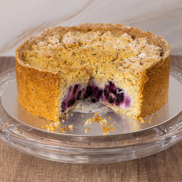 Vegan Baked Blueberry Cheesecake