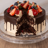 Vegan Chocolate Berry Cake