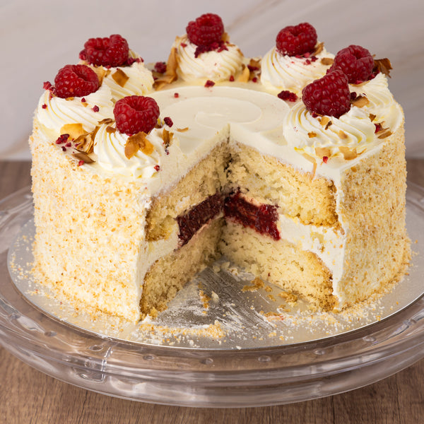 Vegan Coconut & Raspberry Cake